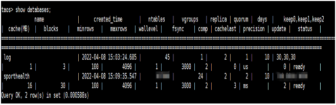 雙重調研測試后,OPPO IoT 類產品開始接入 TDengine - TDengine Database 時序數據庫 TDengine Database 后臺表結構