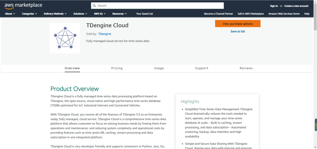 TDengine Cloud 加入 AWS 合作伙伴網絡,助力出海企業數字化轉型 - TDengine Database 時序數據庫 TDengine Cloud 加入 AWS 合作伙伴網絡,助力出海企業數字化轉型 - TDengine Database 時序數據庫