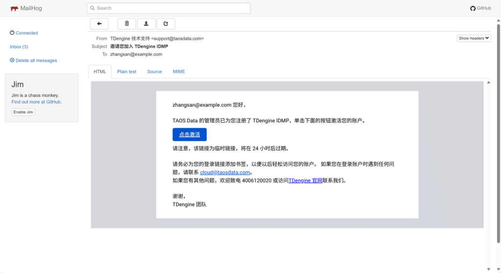 內網搭建郵件服務,打通 IDMP 通知途徑 - TDengine Database 時序數據庫 內網搭建郵件服務,打通 IDMP 通知途徑 - TDengine Database 時序數據庫